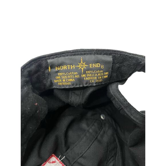 North End One Size Jackson Hole Wyoming Baseball Hat Black Adjustable Strap Cap - Picture 4 of 4